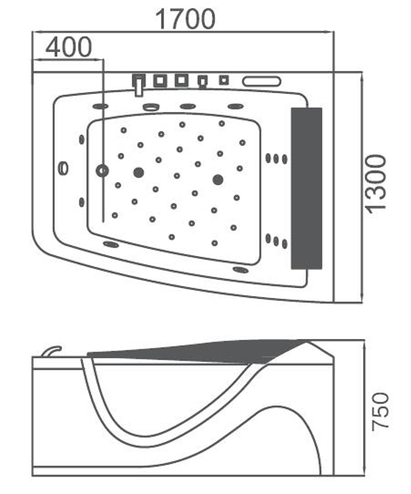 Bồn tắm GEMY G9056R