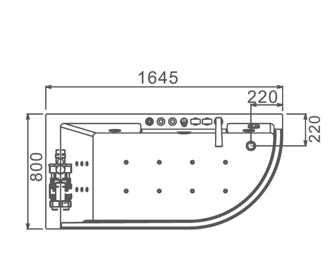 Bồn tắm GEMY G9227L