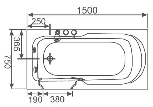 Bồn tắm GEMY G9320R