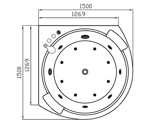 Bồn tắm GEMY G9537